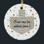 Hanukkah Circle Ornament<br><div class="desc">Hanukkah Circle Ornament. You can add text by choosing your favourite font style,  size,  colour and wording!</div>