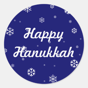 Hanukkah Classic Round Sticker