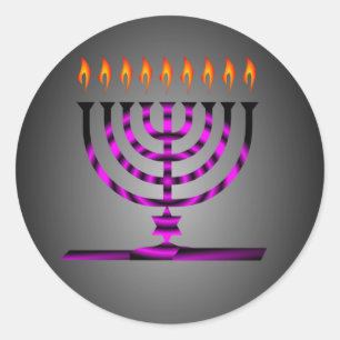 Hanukkah Classic Round Sticker