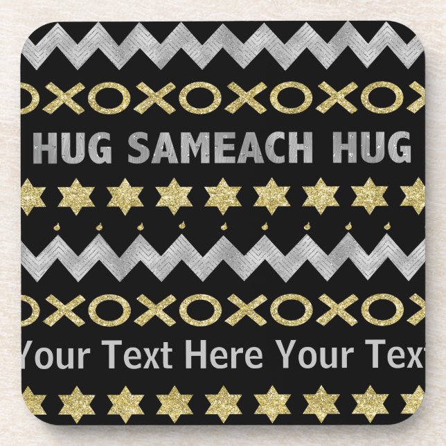 Hanukkah Coasters Hug Sameach (Front)