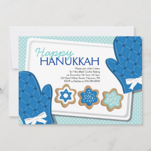 Hanukkah Cookie Party Invitations