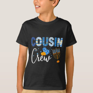 Hanukkah Cousin Crew Matching Family Christmas Paj T-Shirt