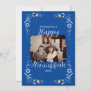 Hanukkah Custom Family Photo Holiday Card