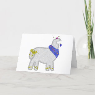 Hanukkah Cute Alpaca Feliz Janucá Holiday Card
