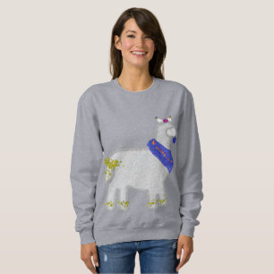Hanukkah Cute Alpaca Feliz Janucá Sweatshirt