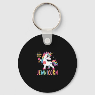 Hanukkah Dabbing Unicorn Jewnicorn Chanukah Jewish Keychain