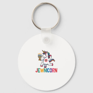Hanukkah Dabbing Unicorn Jewnicorn Chanukah Jewish Keychain