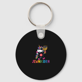 Hanukkah Dabbing Unicorn Jewnicorn Chanukah Jewish Keychain