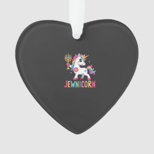 Hanukkah Dabbing Unicorn Jewnicorn Chanukah Jewish Ornament