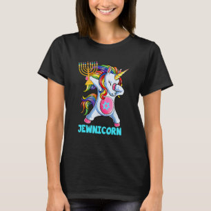 Hanukkah Dabbing Unicorn Jewnicorn Chanukah Jewish T-Shirt