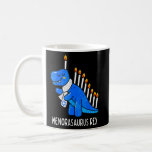 Hanukkah Dinosaur Menorasaurus Blue Rex Chanukah B Coffee Mug<br><div class="desc">Hanukkah Dinosaur Menorasaurus Blue Rex Chanukah Boys.</div>