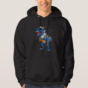 Hanukkah Dinosaur Menorasaurus Rex Dino Chanukah Hoodie