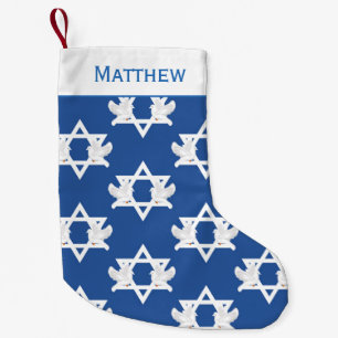 Hanukkah Doves of Peace Small Christmas Stocking