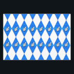 Hanukkah Dreidel Argyle Pattern Wrapping Paper Sheet<br><div class="desc">Hanukkah Dreidel Argyle Pattern in Blue Silver and White is a festive Jewish holiday design featuring diamond shapes and dreidels on a white background. Perfect for those who love Hanukkah,  Chanukkah,  are Jewish,  practice Judaism,  love argyle patterns,  or enjoy the holidays.</div>