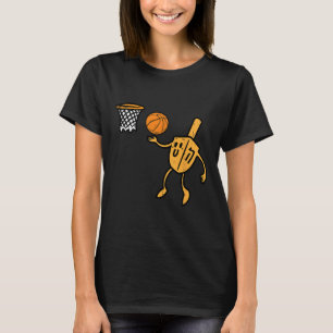 Hanukkah Dreidel Basketball Chanukah Jewish Men Bo T-Shirt