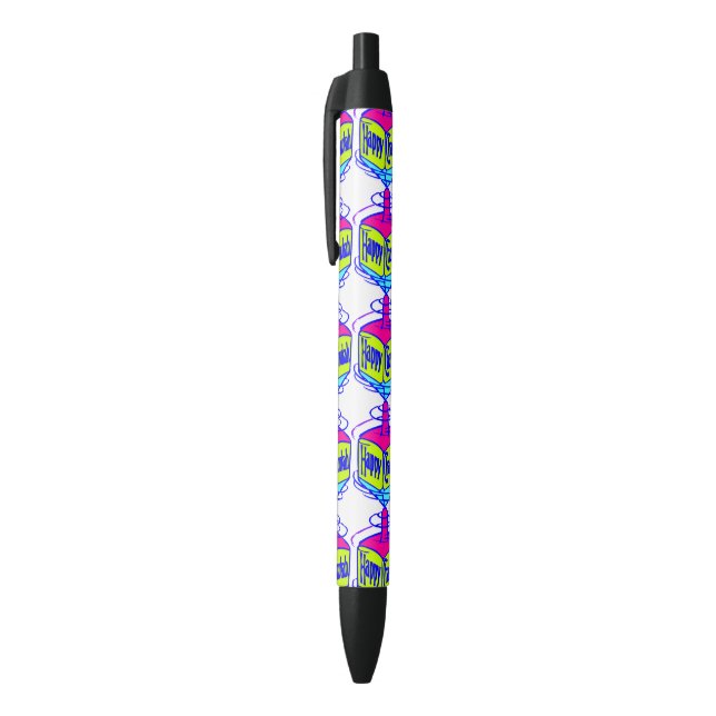Hanukkah Dreidel Black Ink Pen (Top (Vertical))