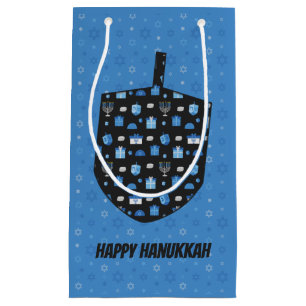 Hanukkah Dreidel Cutout Small Gift Bag
