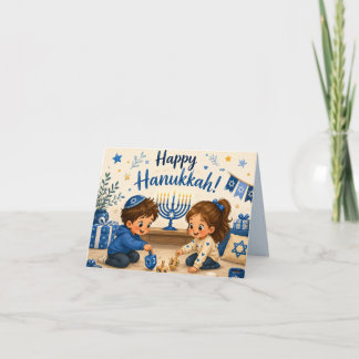 Hanukkah Dreidel Fun Holiday Card