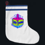 Hanukkah Dreidel Large Christmas Stocking<br><div class="desc">Dreidel,  dreidel,  dreidel we made it just for you on Chanukah gifts and gift ideas for the holidays.</div>