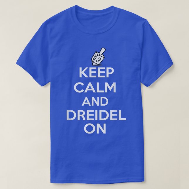 Hanukkah Dreidel On Decorations  T-Shirt (Design Front)