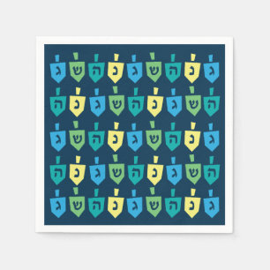 Hanukkah Dreidel Party Napkins