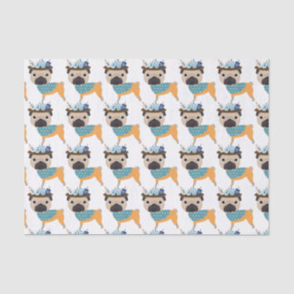 Hanukkah Dreidel Pug (customizable) Tissue Paper