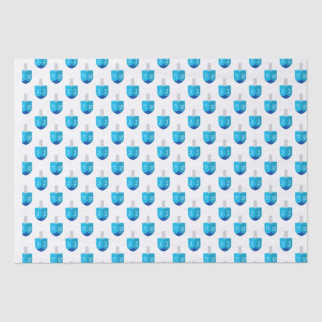 Hanukkah Dreidel  Tissue Paper (Front)