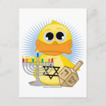 Hanukkah Duck Holiday Postcard<br><div class="desc">Hanukkah Duck</div>