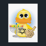 Hanukkah Duck Holiday Postcard<br><div class="desc">Hanukkah Duck</div>