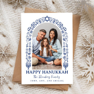 Hanukkah Family Photo Card