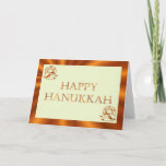 Hanukkah Festival of Light candles scrolls Jewish Holiday Card<br><div class="desc">**Matching mug in my store** Many more designs in my store. Contact me to have a custom design made just for you! http://www.zazzle.com/goldenjackal</div>