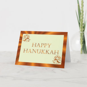 Hanukkah Festival of Light candles scrolls Jewish Holiday Card