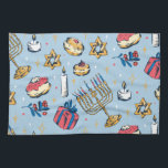 Hanukkah Festival of Lights Pattern Gifts Kitchen Towel<br><div class="desc">This pattern shows jewish stars,  cakes,  candles and lights. For everyone who loves Hannukkah,  hannukkah,  judaism,  hanukah and the Festival of Lights. Ideal christmas gift for men and women.</div>