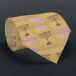 Hanukkah Festival Party Gold Menorah Pattern Tie<br><div class="desc">Ties Design with Happy Hanukkah Party Beautiful Decoration, Jewish Holiday, symbols festive ornament. Hanukkah luxury Vintage Gold background with traditional Chanukah symbols - Gold menorah, candlestick with candles, hanukkiah (chanukkiah), star of David and glowing lights doodle pattern, vintage style. Hanukkah Festival Event Decoration. Jerusalem, Israel. Unique design good for all...</div>