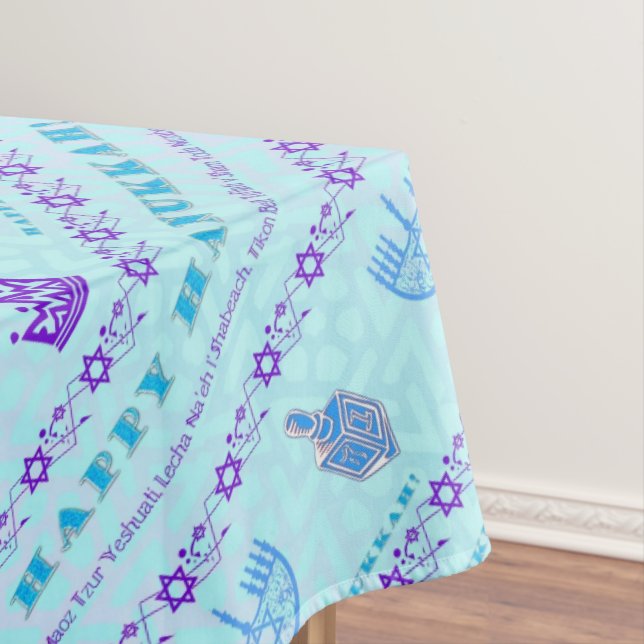 Hanukkah Festival Tablecloth (In Situ)