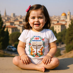 Hanukkah First Festival, Full of Fluff Baby Bodysuit