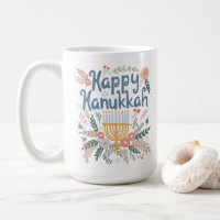 Hanukkah FLorals Hand-drawn Art 