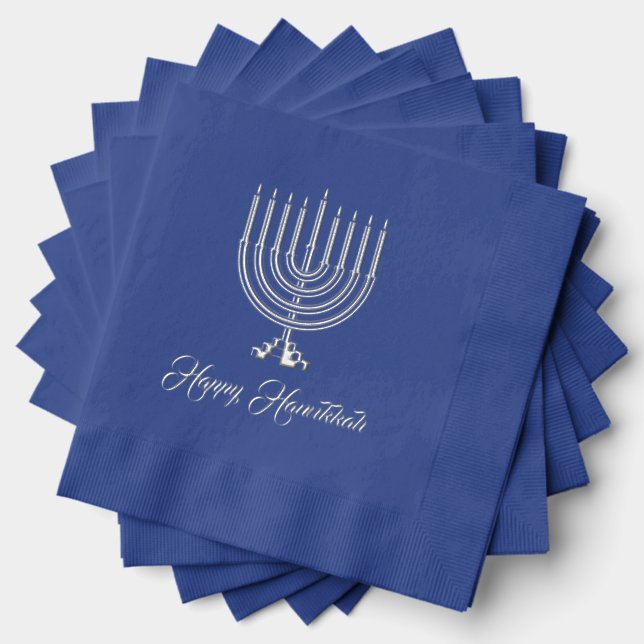 Hanukkah Foil Napkins (Insitu (Stacked))