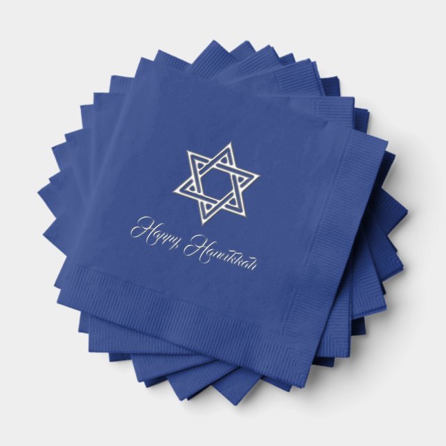 Hanukkah Foil Napkins (Insitu (Stacked))