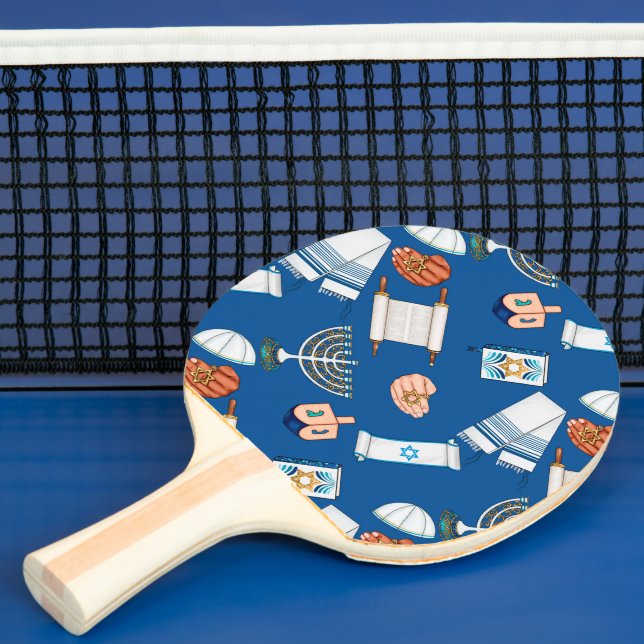 Hanukkah Fun Ping Pong Paddle (Insitu)