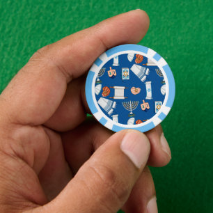Hanukkah Fun Poker Chips