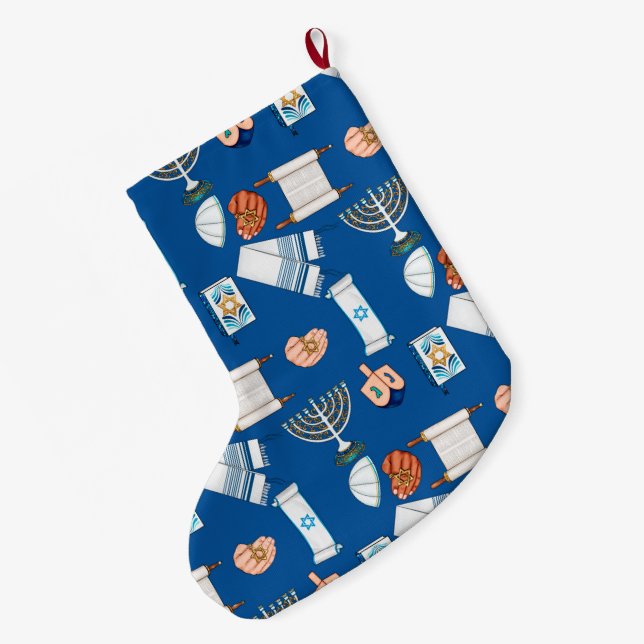 Hanukkah Fun Stocking #2 (Back (Hanging))
