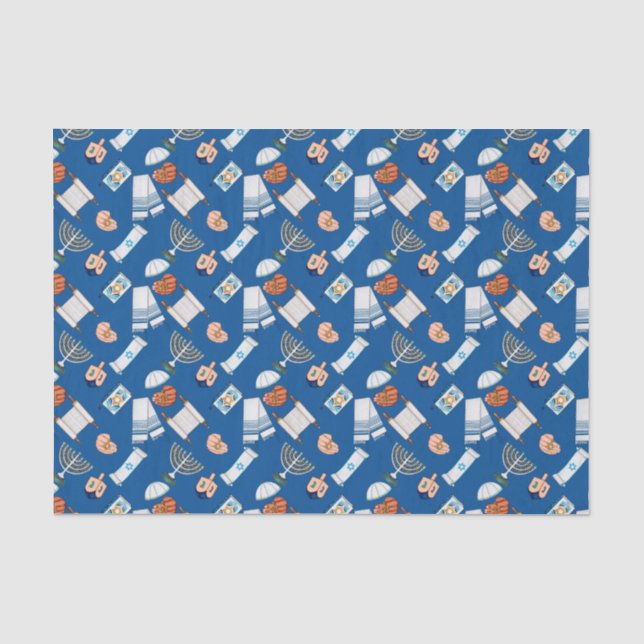 Hanukkah Fun Tissue Paper (Front)