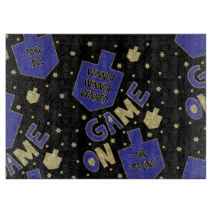 Hanukkah GAME ON Cutting Board