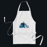 Hanukkah Gifts Standard Apron<br><div class="desc">This design is beautiful and bright and fills you to the brim with holiday spirit and is perfect on gifts,  table runners,  kitchen linens,  home decor and on all things Hanukkah!</div>