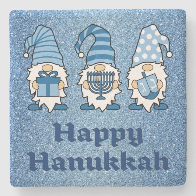 Hanukkah Gnomes Trio Coaster (Front)