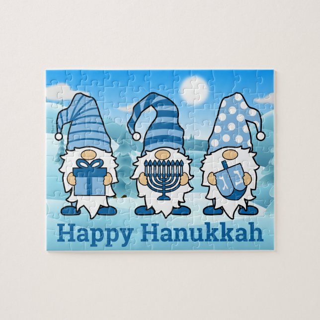 Hanukkah Gnomes Trio Puzzle (Horizontal)