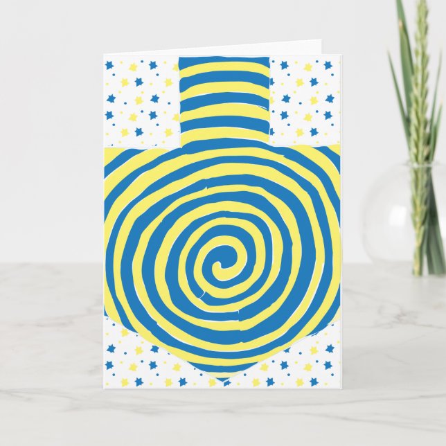 Hanukkah Greeting Card Personalize Option (Front)