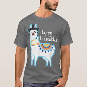 Hanukkah Happy Llamakkah Llama Jewish Gift Funny H T-Shirt