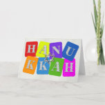 Hanukkah Holiday Card<br><div class="desc">Colourful Hanukkah design with Star of David.</div>